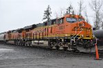 Tied down grain train